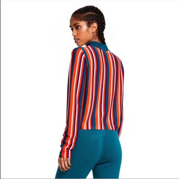 NWT Victor Glemaud for Target Striped Mock Turtleneck Pullover Sweater - Picture 2 of 6